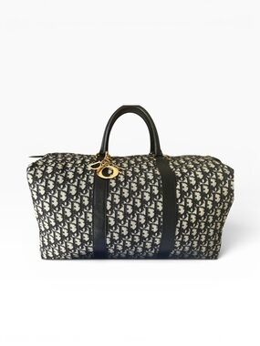 CHRISTIAN DIOR Trotter Boston Weekender Bag Monogram Canvas